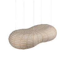 Load image into Gallery viewer, Cloud Pendant Light in Bamboo/White (Large).
