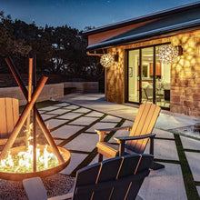 Load image into Gallery viewer, Coral Outdoor Pendant Light in Outside area.
