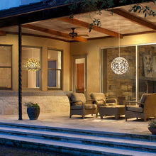 Load image into Gallery viewer, Coral Outdoor Pendant Light in Outside area.

