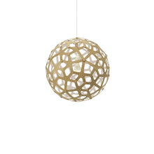 Load image into Gallery viewer, Coral Pendant Light in Bamboo/White (Small).

