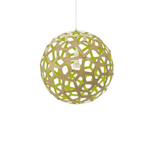 Load image into Gallery viewer, Coral Pendant Light in Bamboo/Lime (Medium).

