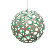 Load image into Gallery viewer, Coral Pendant Light in Bamboo/Aqua (X-Large).
