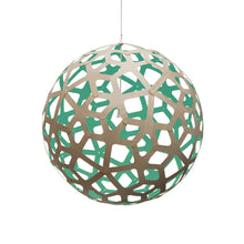 Load image into Gallery viewer, Coral Pendant Light in Bamboo/Aqua (XX-Large).
