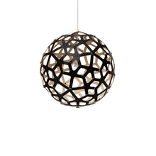 Load image into Gallery viewer, Coral Pendant Light in Black/Bamboo (Medium).
