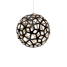 Load image into Gallery viewer, Coral Pendant Light in Black/Bamboo (Large).
