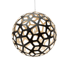 Load image into Gallery viewer, Coral Pendant Light in Black/Bamboo (XX-Large).
