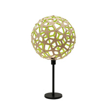 Load image into Gallery viewer, Coral Table Lamp in Bamboo/Lime.

