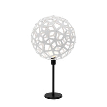 Load image into Gallery viewer, Coral Table Lamp in White/White.
