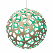 Load image into Gallery viewer, Coral XL Pendant Light in Bamboo/Aqua.
