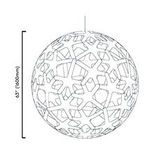 Load image into Gallery viewer, Coral XL Pendant Light - line drawing.
