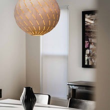 Load image into Gallery viewer, Ebb LED Bounce Pendant Light in dining room.
