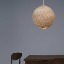 Load image into Gallery viewer, Ebb LED Bounce Pendant Light in dining room.
