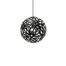Load image into Gallery viewer, Floral Pendant Light in Black/Black (Small).
