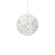 Load image into Gallery viewer, Floral Pendant Light in White/White (Small).
