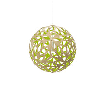 Load image into Gallery viewer, Floral Pendant Light in Bamboo/Lime (Medium).
