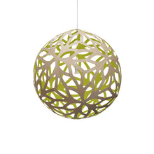 Load image into Gallery viewer, Floral XL Pendant Light in Bamboo/Lime (Small).
