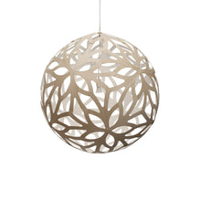 Load image into Gallery viewer, Floral XL Pendant Light in Bamboo/White (Small).
