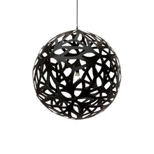 Load image into Gallery viewer, Floral XL Pendant Light in Black/Black (Small).
