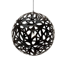 Load image into Gallery viewer, Floral XL Pendant Light in Black/Black (Medium).
