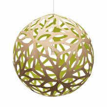 Load image into Gallery viewer, Floral XL Pendant Light in Bamboo/Lime (Large).
