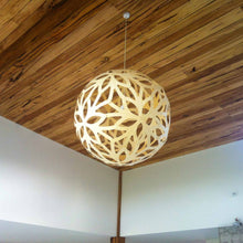 Load image into Gallery viewer, Floral XL Pendant Light in living room.
