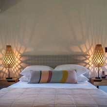 Load image into Gallery viewer, Koura Table Lamp in bedroom.
