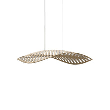 Load image into Gallery viewer, Navicula LED Pendant Light in Bamboo/White (Small).
