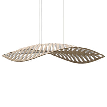 Load image into Gallery viewer, Navicula LED Pendant Light in Bamboo/White (Large).
