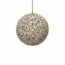 Load image into Gallery viewer, Sola Pendant Light in Bamboo/Black (Small).
