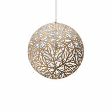 Load image into Gallery viewer, Sola Pendant Light in Bamboo/White (Small).
