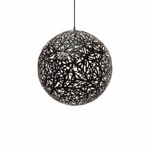 Load image into Gallery viewer, Sola Pendant Light in Black/Black (Small).
