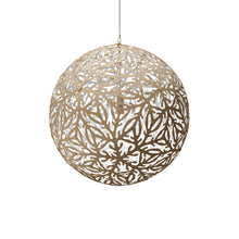 Load image into Gallery viewer, Sola Pendant Light in Bamboo/White (Medium).
