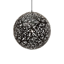 Load image into Gallery viewer, Sola Pendant Light in Black/Black (Medium).
