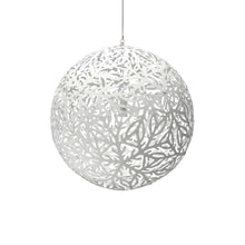 Load image into Gallery viewer, Sola Pendant Light in White/White (Medium).
