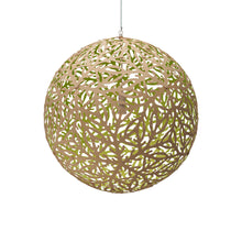 Load image into Gallery viewer, Sola Pendant Light in Bamboo/Lime (Large).
