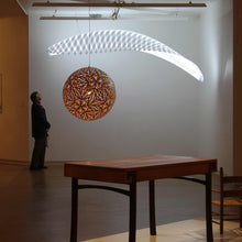 Load image into Gallery viewer, Sola Pendant Light in living room.
