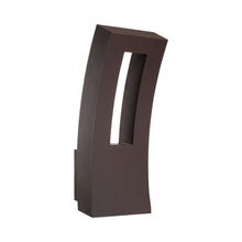 Load image into Gallery viewer, Dawn Outdoor LED Wall Light in Small/Bronze.
