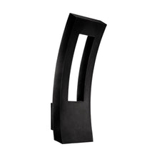 Load image into Gallery viewer, Dawn Outdoor LED Wall Light in Large/Black.
