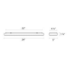 Load image into Gallery viewer, Dazzle LED Bath Vanity Light - line drawing.
