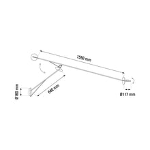 Load image into Gallery viewer, Aaro LED Wall Light - line drawing.
