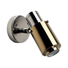 Load image into Gallery viewer, Biny Spot LED Wall Light in Gold/Nickel (No Switch).
