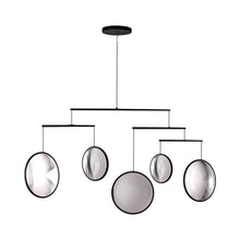 Load image into Gallery viewer, Focus LED Chandelier in Black (5-Light).
