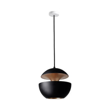 Load image into Gallery viewer, Here Comes the Sun LED Pendant Light in Black/Copper (Medium).
