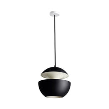 Load image into Gallery viewer, Here Comes the Sun LED Pendant Light in Black/White (Medium).
