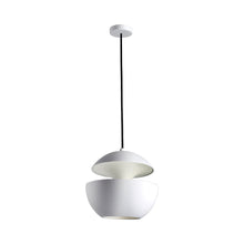 Load image into Gallery viewer, Here Comes the Sun LED Pendant Light in White/White (Medium).
