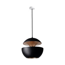 Load image into Gallery viewer, Here Comes the Sun LED Pendant Light in Black/Copper (Large).
