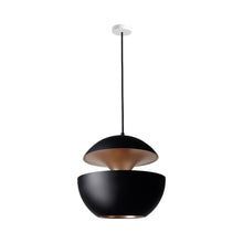 Load image into Gallery viewer, Here Comes the Sun LED Pendant Light in Black/Copper (X-Large).
