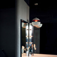 Load image into Gallery viewer, Here Comes the Sun LED Pendant Light in bedroom.
