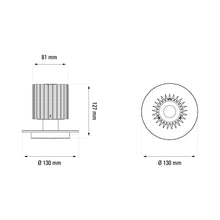 Load image into Gallery viewer, In The Sun LED Table Lamp - line drawing.
