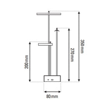 Load image into Gallery viewer, Knokke LED Table Lamp - line drawing.
